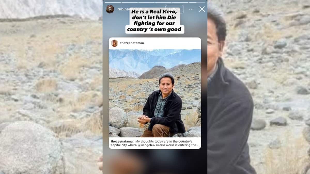 Swara Bhasker Visits Sonam Wangchuk; Rubina Dilaik, Abhay Deol And Ayesha Khan Voice Support (Image Source: Instagram/@rubinadilaik)