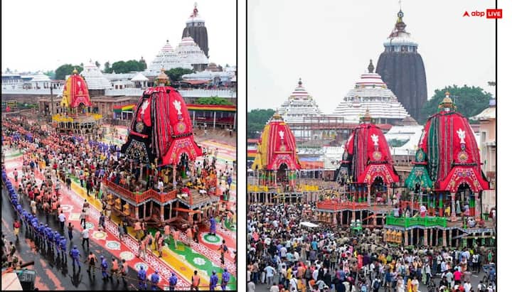 इसके बाद बीच में देवी सुभद्रा का रथ दर्पदलन होता है और फिर अंत में भगवान जगन्नाथ का रथ नंदीघोष होता है. भगवान के रथों को हजारों श्रद्धालु मोटी रस्सियों की सहायता से खींचते हैं. मान्यता है कि रथ की रस्सी खींचना पुण्यदायक होता है.