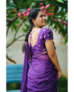 Anshu Reddy: హాఫ్ శారీలో 'ఇల్లు ఇల్లాలు పిల్లలు' నర్మద... అన్షు రెడ్డి లేటెస్ట్ ఫోటోలు చూశారా?