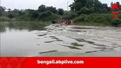 জলের তোড়ে ভাঙল কাঁসাই নদীর অস্থায়ী রাস্তা, ডেবরায় ১২ ঘণ্টা বিচ্ছিন্ন যোগাযোগ; ক্ষোভ গ্রামবাসীদের