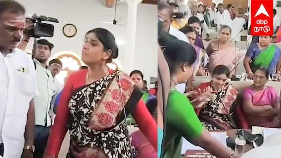 காங்., கவுன்சிலர் புடவையை இழுத்த திமுக கவுன்சிலர்கள்! வெளியான பகீர் வீடியோ!