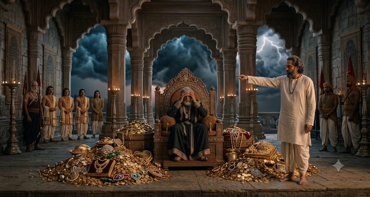विदुर ने बार-बार धृतराष्ट्र को समझाया कि राज्य और संपत्ति के लोभ में अपने ही परिवार से अन्याय करना उचित नहीं है. लेकिन लोभ ने उनकी सोच पर पर्दा डाल दिया. कहानी सिखाती है कि लालच इंसान से सही-गलत की पहचान छीन लेता है.