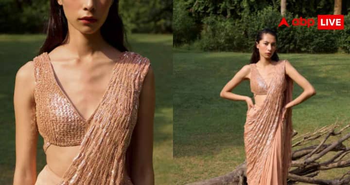 Raksha Bandhan Blouse Designs 2026: रक्षाबंधन पर पहनने के लिए सिलवाएं ये पांच डिजाइनर ब्लाउज, परिवार में अलग ही दिखेगी आपकी चमक 1 अगर आप बिना ज्यादा ज्वेलरी के फेस्टिव लुक चाहती हैं, तो स्लीवलेस सीक्विन ब्लाउज अच्छा ऑप्शन हो सकता है. सीक्विन वर्क ब्लाउज में हल्की चमक देता है, जिससे आपका लुक अट्रैक्टिव नजर आता है. वी-नेक डिजाइन वाला यह ब्लाउज शिफॉन और जॉर्जेट साड़ियों के साथ अच्छी तरह मैच करता है. इसकी स्लीवलेस डिजाइन की वजह से इसे पूरे दिन आराम से पहना जा सकता है.