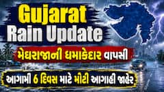 Gujarat Rain Update: મેઘરાજાની ધમાકેદાર વાપસી, આગામી 6 દિવસ માટે મોટી આગાહી જાહેર
