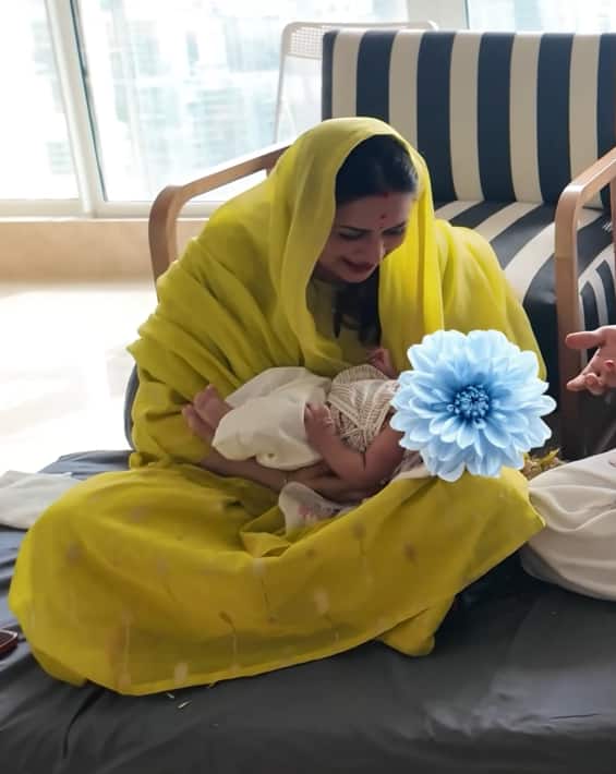 Divyanka Tripathi christened her twins with all rituals, beautiful glimpse revealed