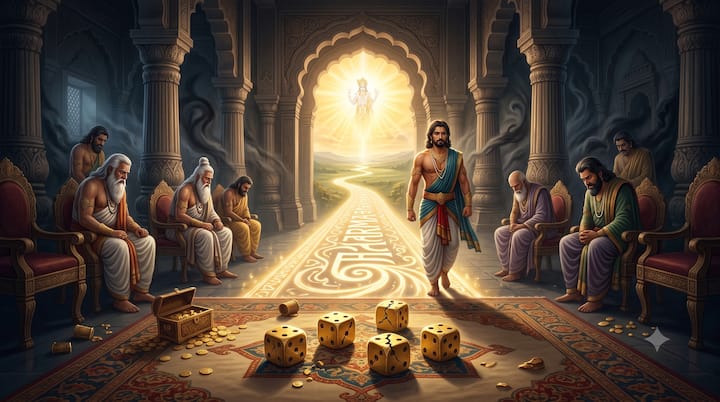 Greed, ego and wrong company can lead even the most intelligent person to downfall. Even a small compromise with religion causes great destruction. One should never leave the side of truth, justice and prudence, because ultimately victory is won by the one who remains firm on the path of religion.