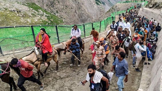 Amarnath, Vaishno Devi And Shiv Khori Yatras Remain Suspended As Heavy Rain Lash J&K