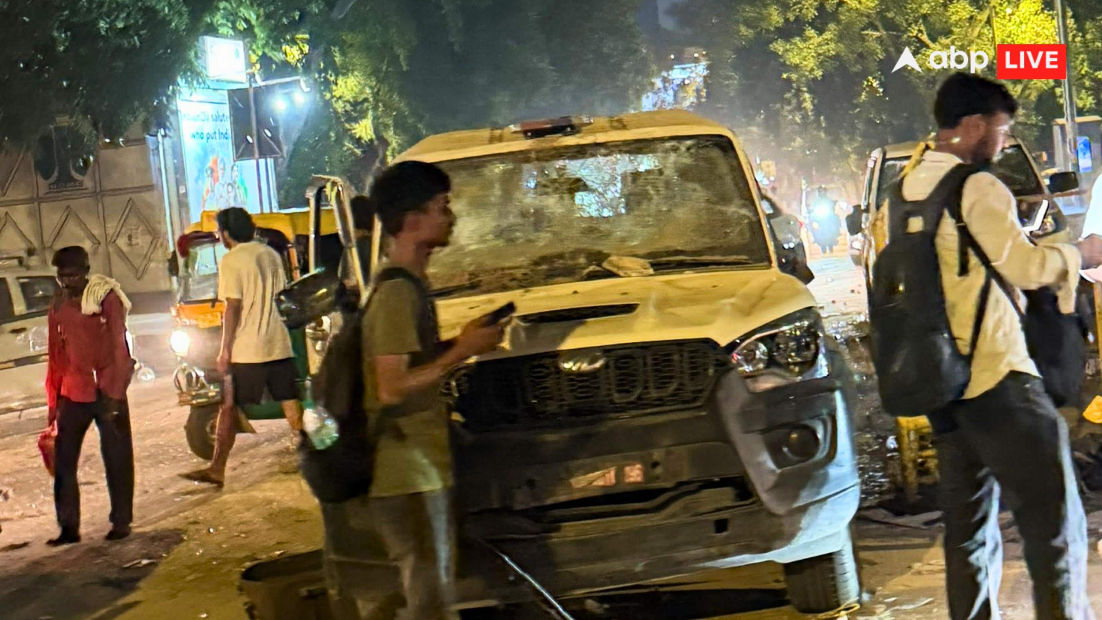 Many roads including Delhi Metro station remained closed