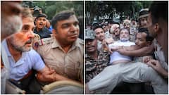 Rahul Gandhi Dragged Away From Outside PM Residence; Pics Show Nosebleed