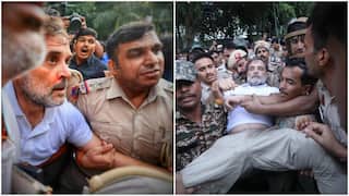 Rahul Gandhi Forcibly Lifted, Dragged Away From Outside PM Residence; Pics Show Nosebleed