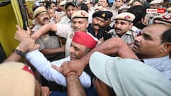 अखिलेश यादव ने हिरासत में लिए जाने के बाद पूछा, 'कहां ले जा रहे हो पुलिस भाई'