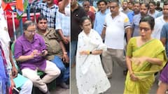 রাতভর শহিদ দিবসের সভাস্থলে মমতা, বাড়ি ফিরলেন সকালে; পোস্টার, ব্যানার ছিঁড়ে দেওয়ার অভিযোগ বিজেপির বিরুদ্ধে