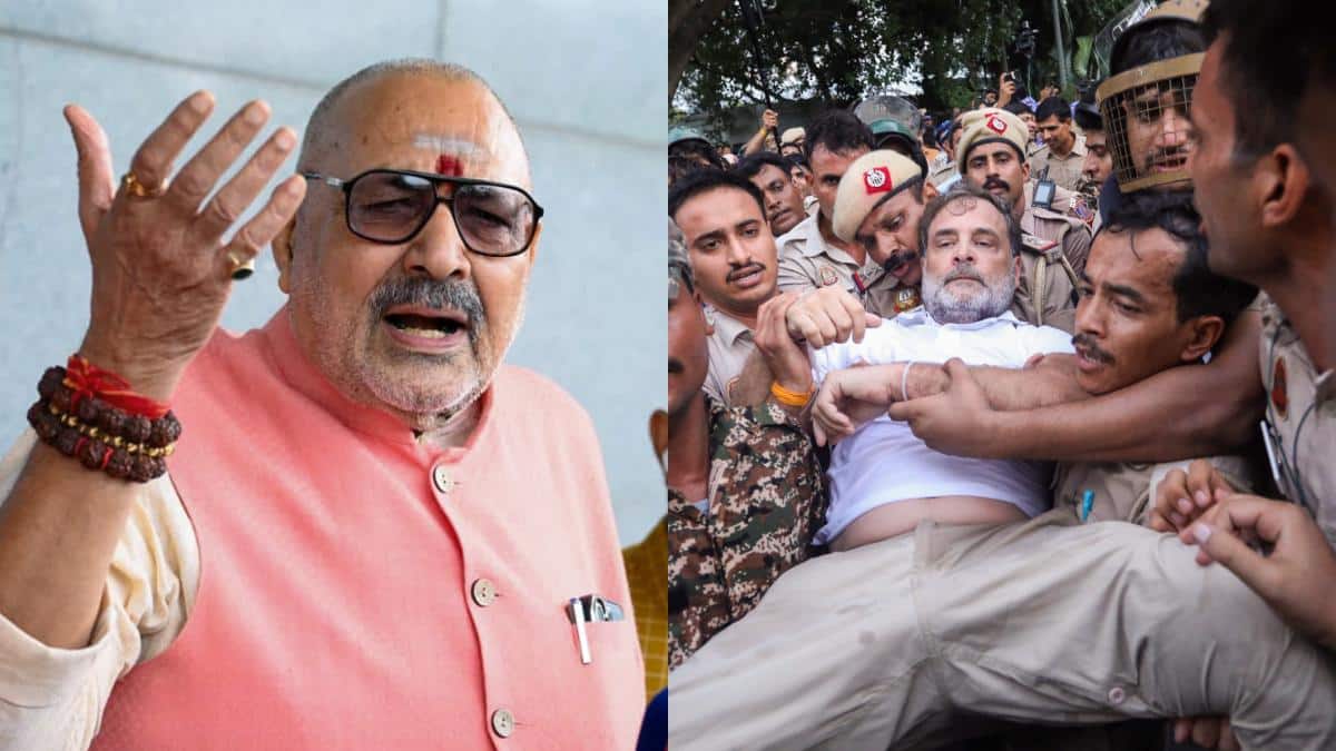 राहुल गांधी के प्रदर्शन पर गिरिराज सिंह की दो टूक, 'देशद्रोह का मुकदमा चले'