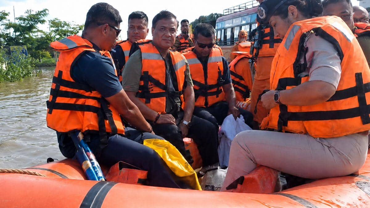 Assam Floods Leave 41 Dead, Around 100 Missing; CM Himanta Reviews Relief Efforts