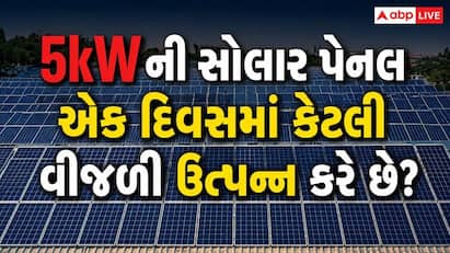 Solar Panel: સામાન્ય પરિસ્થિતિઓમાં 5kW સોલાર સિસ્ટમ દરરોજ આશરે 20 થી 30 યુનિટ (kWh) વીજળી ઉત્પન્ન કરી શકે છે.