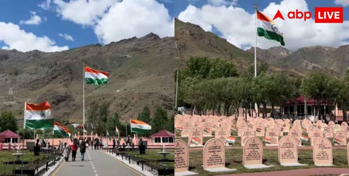 Kargil Vijay Diwas 2026: कारगिल घूमने का प्लान है? इन 8 जगहों को देखे बिना न लौटें 1 द्रास में स्थित कारगिल युद्ध स्मारक भारतीय सेना ने 1999 के कारगिल युद्ध में शहीद हुए सैनिकों और अधिकारियों की याद में बनवाया था. इसे विजयपथ के नाम से भी जाना जाता है. गुलाबी बलुआ पत्थर से बने इस स्मारक पर देश के लिए शहीद हुए जवानों के नाम अंकित हैं. यहां मनोज पांडे गैलरी भी है, जिसमें युद्ध के दौरान की तस्वीरें, हथियार और तोपखाने से जुड़ी चीजें प्रदर्शित की गई हैं. हर साल 26 जुलाई को यहीं कारगिल विजय दिवस का मुख्य समारोह आयोजित किया जाता है.