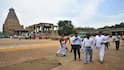 நீதிமன்றத்தின் உத்தரவு... தஞ்சை பெரியகோயிலில் தொல்லியல், அறநிலையத்துறை அதிகாரிகள் அதிரடி ஆய்வு