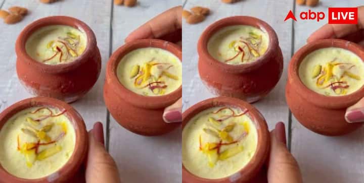 अब इस तैयार मिश्रण को छोटे-छोटे मिट्टी के मटकों या कुल्फी मोल्ड में भर दें. ऊपर से फॉयल पेपर या प्लास्टिक रैप लगाकर अच्छी तरह ढक दें, जिससे कुल्फी में बर्फ की परत न जमे.