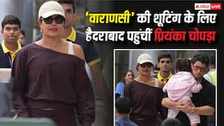 पति निक जोनस और बेटी मालती के साथ हैदराबाद पहुंचीं प्रियंका चोपड़ा, शुरू करेंगी 'वाराणसी' की शूटिंग