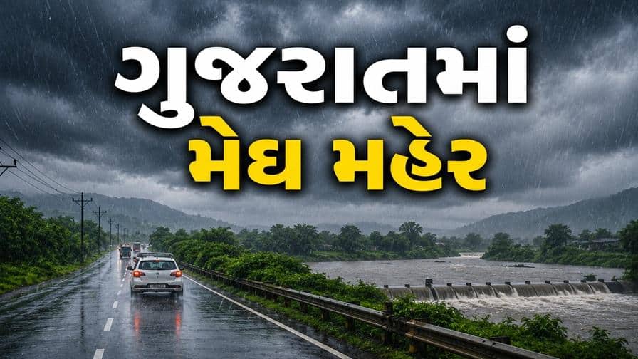 ગુજરાતમાં ચોવીસ કલાકમાં 204 તાલુકામાં વરસાદ, કપરાડામાં 6 ઇંચ ખાબક્યો