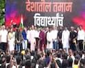 Thackeray Brothers Rally : हातात तिरंगा अन् मनात समाधानाची भावना...मुंबईत ठाकरे बंधूंची अभिनंदन सभा; शिवाजी पार्क परिसरात तरुणाईचा जल्लोष, पाहा PHOTOS