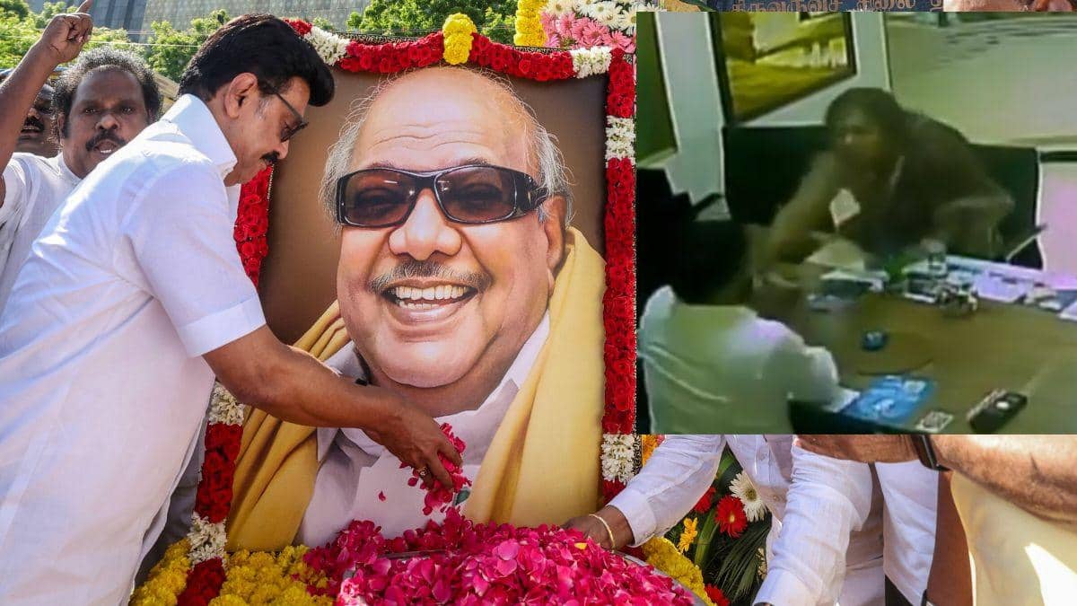 Karunanidhi's Granddaughter Slaps SBI Branch Manager In Chennai, Video Goes Viral