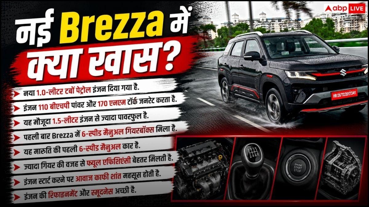 चलाने में कैसी है टर्बो पेट्रोल इंजन वाली Brezza Facelift?