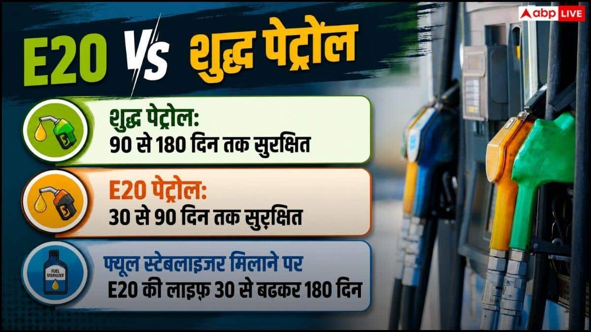 क्या आम पेट्रोल की तरह E20 भी नहीं कर सकते स्टोर, जानें शेल्फ लाइफ?