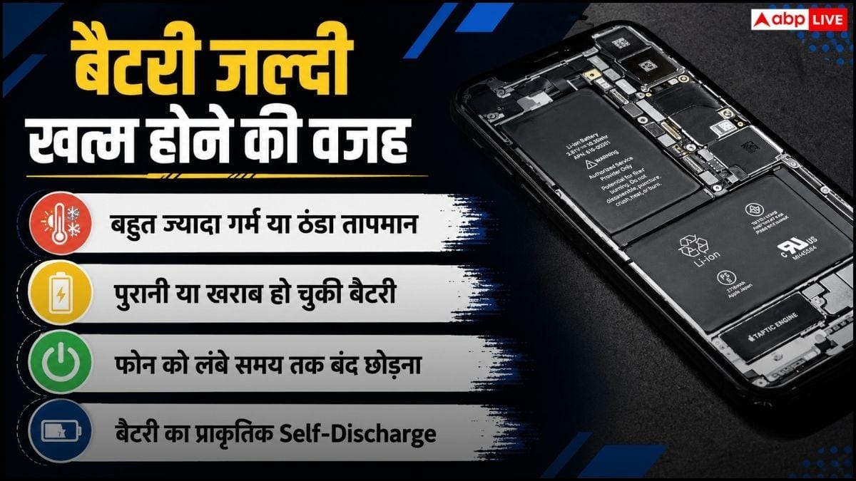 फोन बंद होने के बाद भी क्यों खत्म होती रहती है बैटरी? जानें क्या है वजह