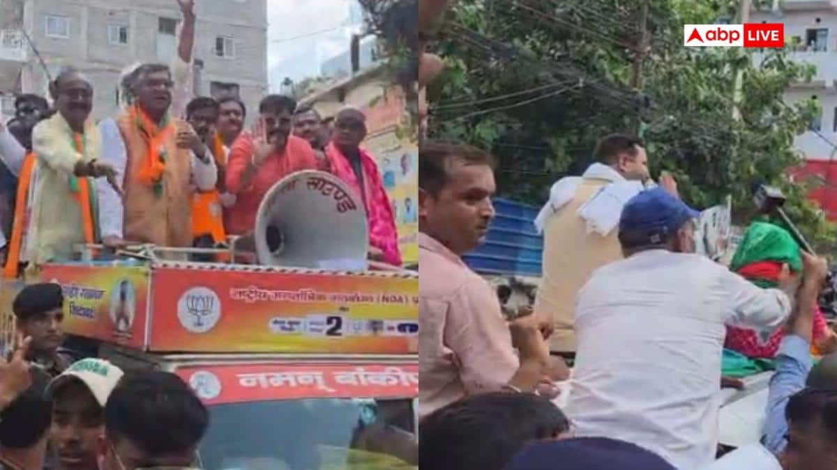पवन सिंह और तेजस्वी रोड-शो में आमने-सामने, इशारों में हुई बात