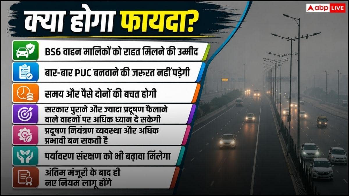 3 साल में 1 बार पॉल्यूशन टेस्ट, सरकार बदलने जा रही PUC नियम