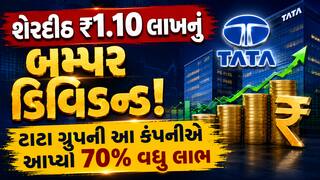 ટાટા ગ્રુપની શાનદાર જાહેરાત: રોકાણકારોને એક શેર પર મળશે ₹1,10,717 નું બમ્પર ડિવિડન્ડ
