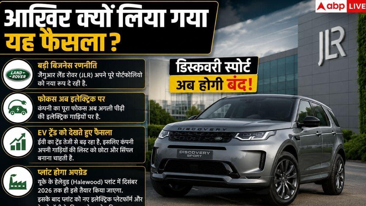 11 साल बाद बंद होगी लैंड रोवर डिस्कवरी स्पोर्ट दमदार SUV, जानें क्यों?