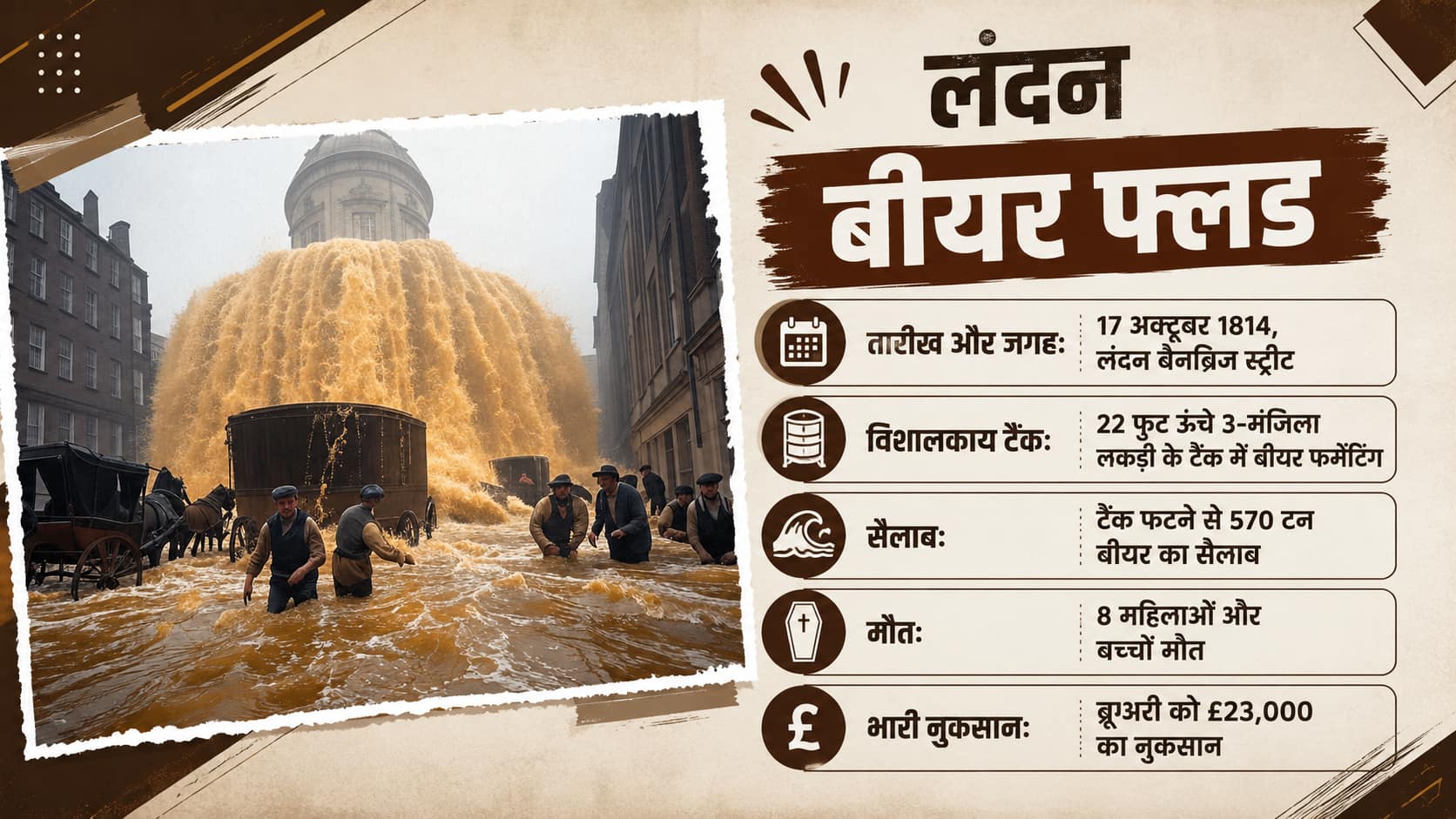जब सड़कों पर बहा बीयर का समंदर, कई लोगों की हुई थी मौत