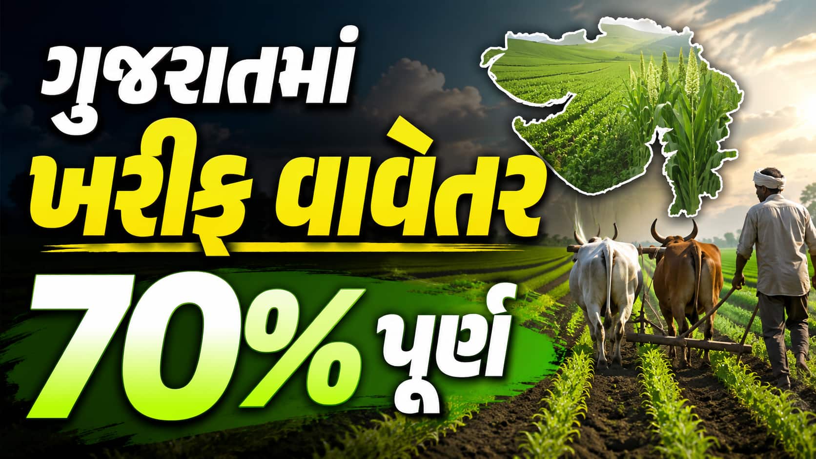 ગુજરાતમાં ખરીફ સિઝનનું 70% વાવેતર પૂર્ણ, કપાસ અને મગફળી તરફ ખેડૂતોનો સૌથી વધુ ઝુકાવ