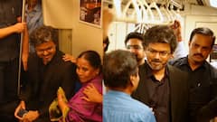 WATCH: Tamil Nadu CM Vijay Rides Chennai Metro To Nandanam, Interacts With Public