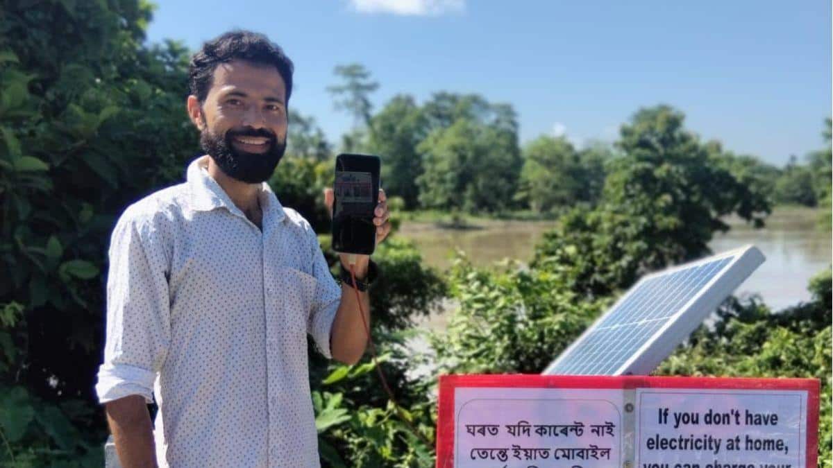 When Power Failed, Innovation Took Over: Assam Man's Solar Charging Stations Aid Flood Victims