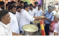 மதுரையில் வெளுத்து வாங்கும் வெயில்... நீர் மோர் பந்தலோடு புளியோதரையும் வழங்கப்பட்ட சுவாரஸ்யம் !