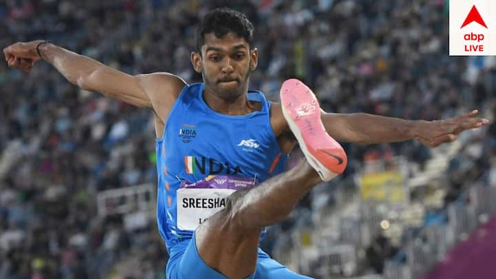 অ্য়াথলেটক্সে পুরুষদের লং জাম্পে ৮.০৯ মিটার লাফিয়ে রুপো জেতেন শ্রীশঙ্কর।