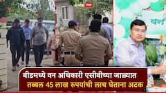 बीडमध्ये मोठा मासा गळाला; तब्बल 45 लाख रुपयांची लाच घेताना वन अधिकाऱ्याला बेड्या, प्रशासनात खळबळ