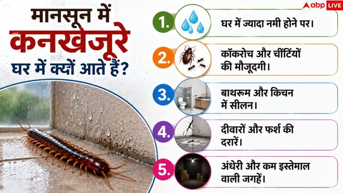 Centipedes In Home: मानसून में घर पर कनखजूरों की एंट्री? ऐसे करें बचाव