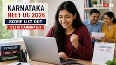 Karnataka NEET UG 2026 Score List Released for 69,170 Candidates; Check What's Next For MBBS Admission