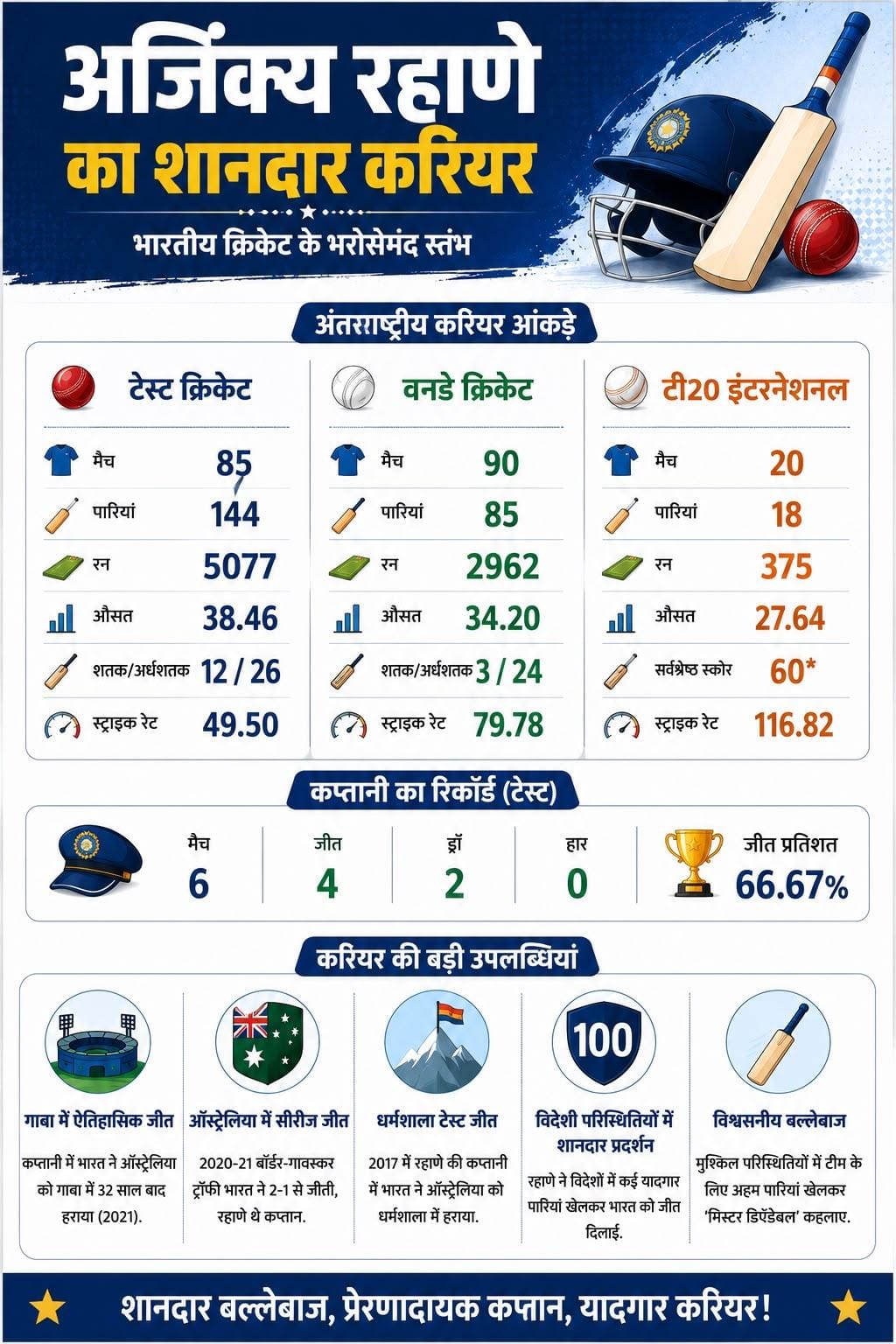 रहाणे के रिटायरमेंट पर कोहली ने शेयर किया भावुक संदेश, पढ़िए