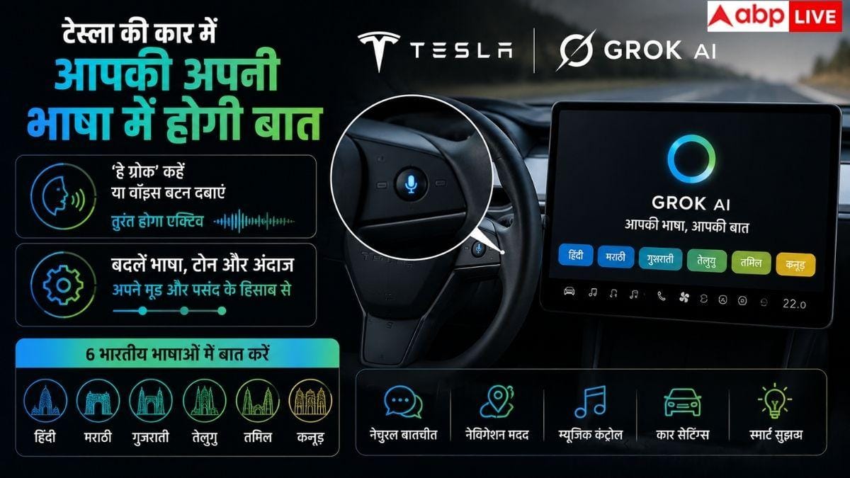 Tesla में AI का कमाल, हिंदी में होगी बातचीत