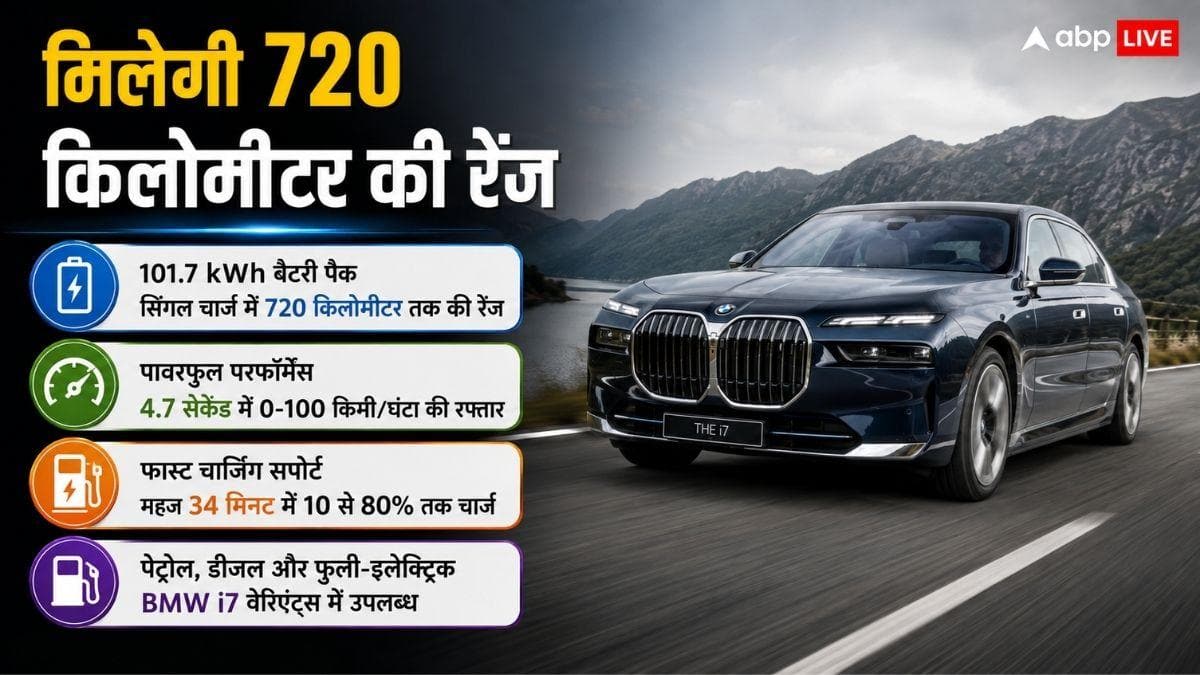 BMW 7 Series 720 KM रेंज, 8K स्क्रीन...बेमिसाल फीचर्स