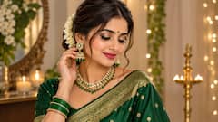 Planning To Wear Green Saree This Sawan? Try These Stunning Makeup Looks