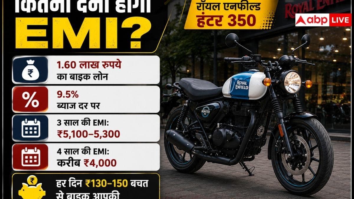 20 हजार रुपये देकर खरीदें Hunter 350, जानें कितनी बनेगी EMI?