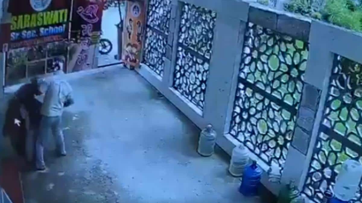 Caught On CCTV: Faridabad Teacher Dragged, Stabbed Over 20 Times Inside School By Stalker