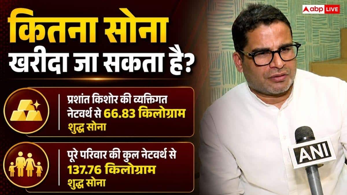प्रशांत किशोर के पास कितनी संपत्ति, इससे कितना सोना खरीद सकते हैं?