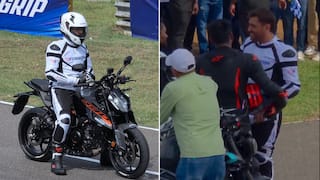 WATCH: MS Dhoni Turns Heads With High-Speed Superbike Ride At Chennai Racetrack
